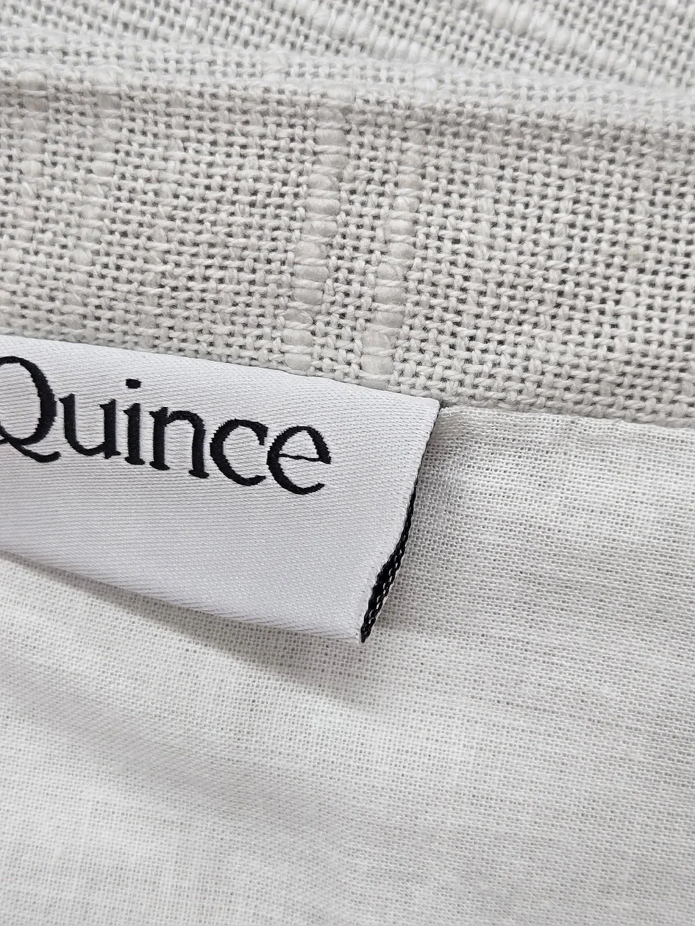 NWT QUINCE 1 panel 48x84 Cotton Slub Curtain Cloud 0737